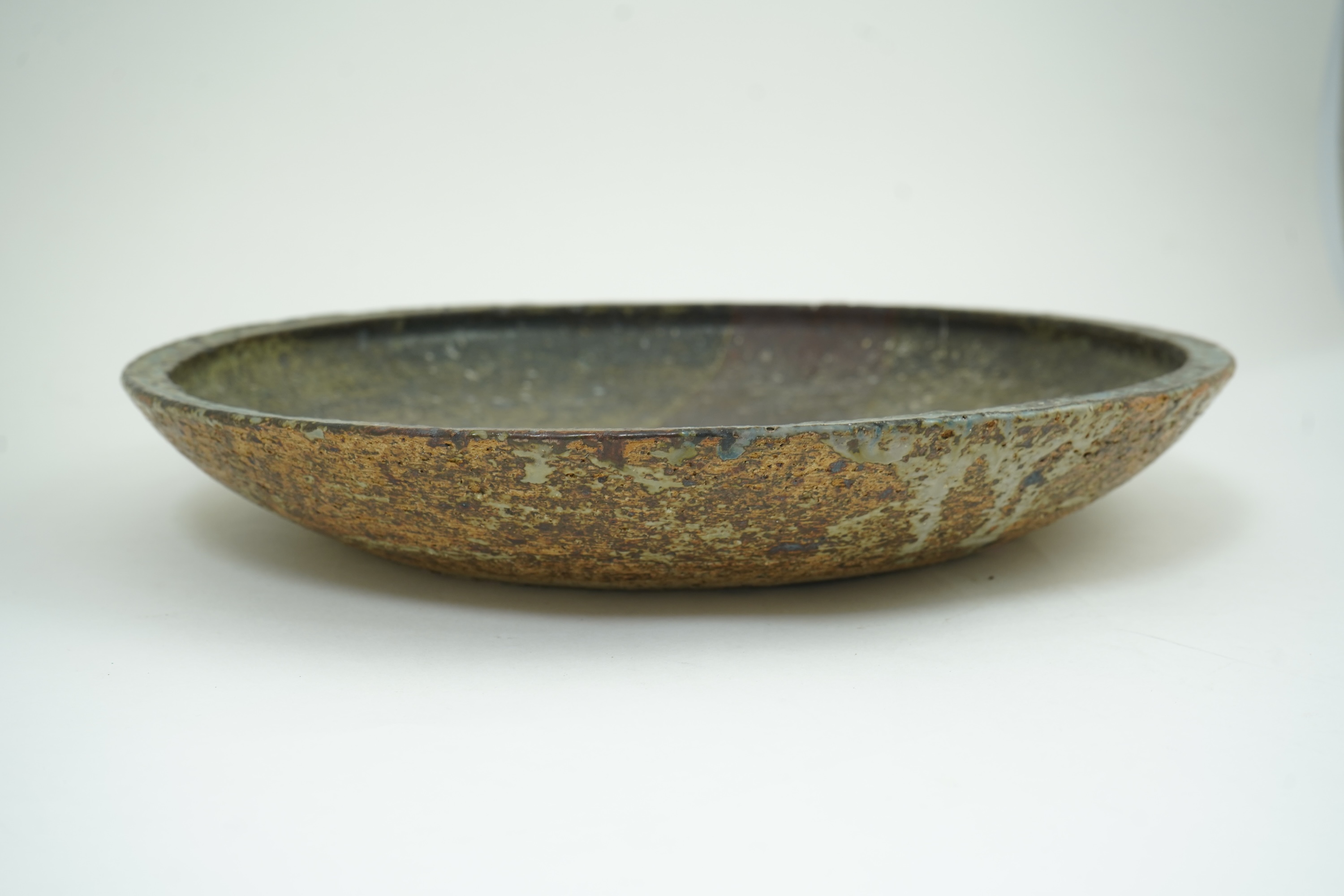 Derek Davis (1926-2008): A large stoneware charger